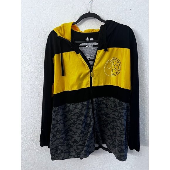 Disney Star Wars zip up hooded jacket mens size XXL - Picture 2 of 6